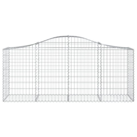 VidaXL Kosze gabionowe, 18 szt, 200x50x80/100 cm, galwanizowane żelazo VidaXL Kosze gabionowe, 18 szt, 200x50x80/100 cm, galwanizowane żelazo