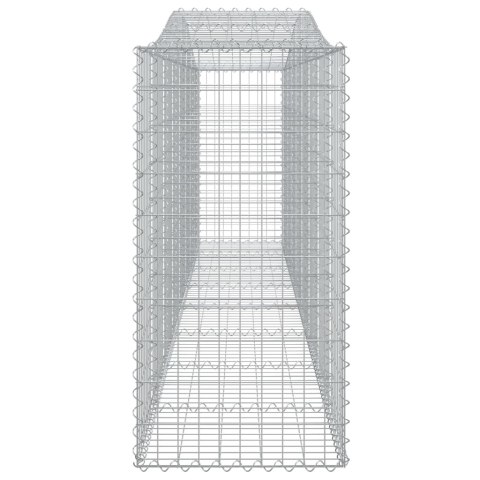 VidaXL Kosze gabionowe, 7 szt, 400x50x100/120 cm, galwanizowane żelazo VidaXL Kosze gabionowe, 7 szt, 400x50x100/120 cm, galwanizowane żelazo