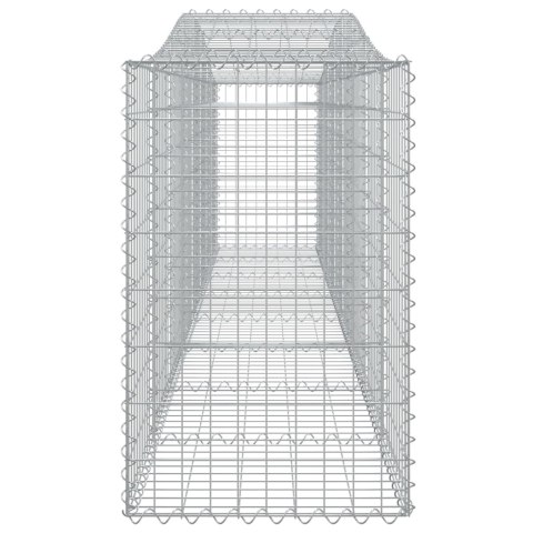 VidaXL Kosze gabionowe, 8 szt, 400x50x80/100 cm, galwanizowane żelazo VidaXL Kosze gabionowe, 8 szt, 400x50x80/100 cm, galwanizowane żelazo