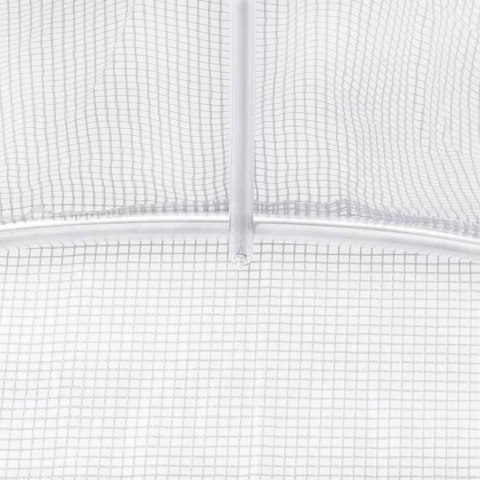 VidaXL Szklarnia ze stalową ramą, biała, 108 m², 18x6x2,85 m VidaXL Szklarnia ze stalową ramą, biała, 108 m², 18x6x2,85 m