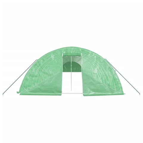VidaXL Szklarnia ze stalową ramą, zielona, 120 m², 24x5x2,3 m VidaXL Szklarnia ze stalową ramą, zielona, 120 m², 24x5x2,3 m