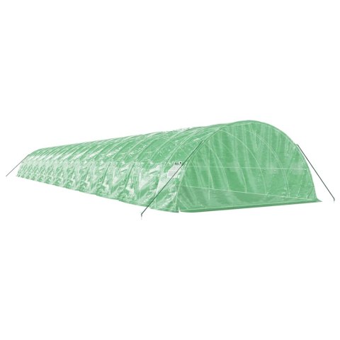 VidaXL Szklarnia ze stalową ramą, zielona, 120 m², 24x5x2,3 m VidaXL Szklarnia ze stalową ramą, zielona, 120 m², 24x5x2,3 m