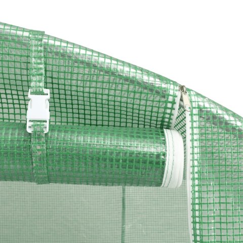 VidaXL Szklarnia ze stalową ramą, zielona, 120 m², 24x5x2,3 m VidaXL Szklarnia ze stalową ramą, zielona, 120 m², 24x5x2,3 m