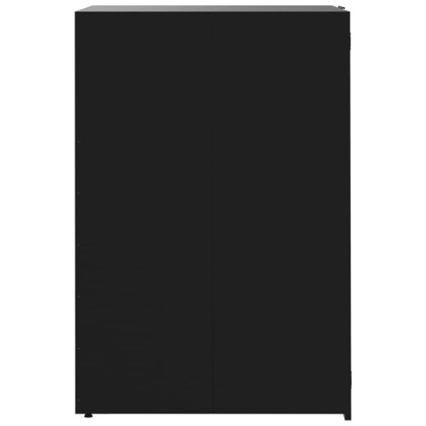 VidaXL Obudowa na 6 koszy na śmieci, czarna, 414x79x117 cm VidaXL Obudowa na 6 koszy na śmieci, czarna, 414x79x117 cm