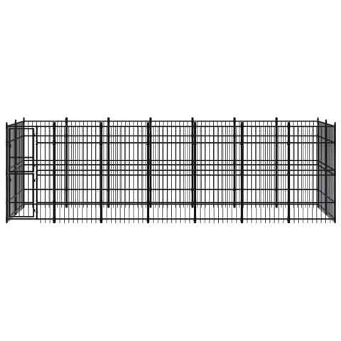 VidaXL Kojec zewnętrzny dla psa, stalowy, 12,9 m² VidaXL Kojec zewnętrzny dla psa, stalowy, 12,9 m²