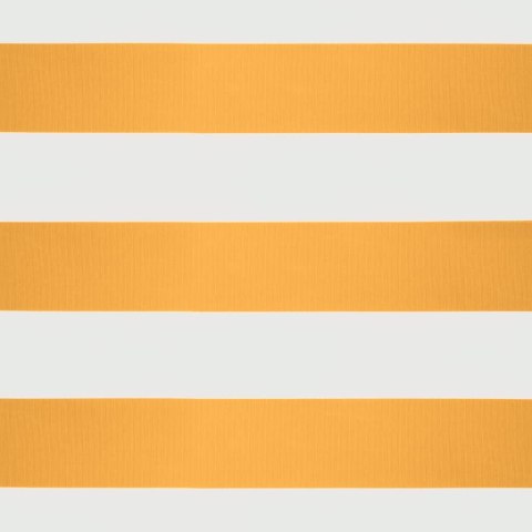 VidaXL Zwijana markiza, żółto-biała, 4x3 m, tkanina i aluminium VidaXL Zwijana markiza, żółto-biała, 4x3 m, tkanina i aluminium
