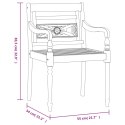 VidaXL 7-cz. zestaw mebli ogrodowych, lite drewno tekowe