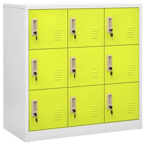 VidaXL Szafki zamykane, 5 szt., jasnoszaro-zielone, 90x45x92,5 cm VidaXL Szafki zamykane, 5 szt., jasnoszaro-zielone, 90x45x92,5 cm