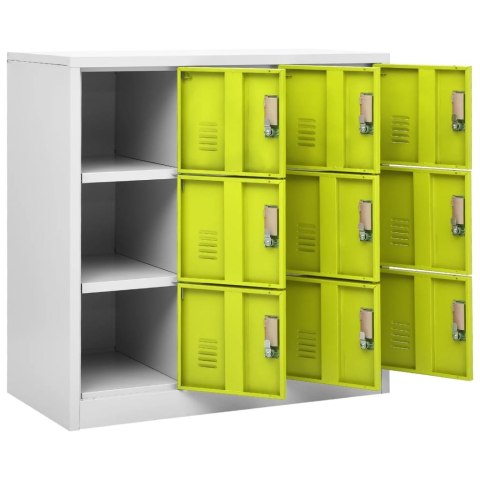 VidaXL Szafki zamykane, 5 szt., jasnoszaro-zielone, 90x45x92,5 cm VidaXL Szafki zamykane, 5 szt., jasnoszaro-zielone, 90x45x92,5 cm