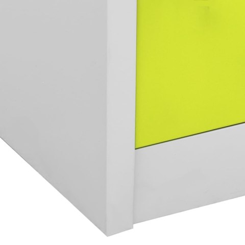 VidaXL Szafki zamykane, 5 szt., jasnoszaro-zielone, 90x45x92,5 cm VidaXL Szafki zamykane, 5 szt., jasnoszaro-zielone, 90x45x92,5 cm