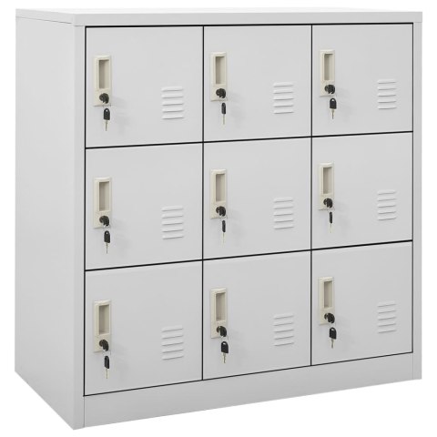 VidaXL Szafki zamykane, 5 szt., jasnoszare, 90x45x92,5 cm, stalowe VidaXL Szafki zamykane, 5 szt., jasnoszare, 90x45x92,5 cm, stalowe