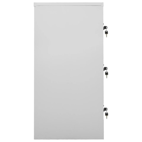 VidaXL Szafki zamykane, 5 szt., jasnoszare, 90x45x92,5 cm, stalowe VidaXL Szafki zamykane, 5 szt., jasnoszare, 90x45x92,5 cm, stalowe