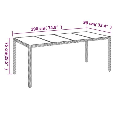 VidaXL 9-cz. zestaw mebli ogrodowych z poduszkami, czarny, rattan PE VidaXL 9-cz. zestaw mebli ogrodowych z poduszkami, czarny, rattan PE