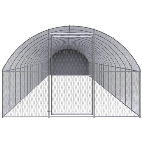 VidaXL Klatka zewnętrzna dla kurcząt, 3x20x2 m, stal galwanizowana VidaXL Klatka zewnętrzna dla kurcząt, 3x20x2 m, stal galwanizowana