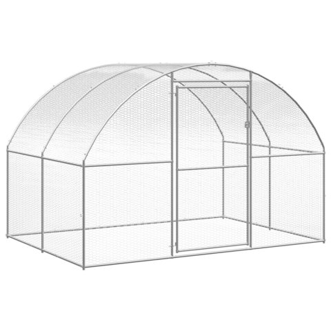 VidaXL Klatka zewnętrzna dla kurcząt, 3x20x2 m, stal galwanizowana VidaXL Klatka zewnętrzna dla kurcząt, 3x20x2 m, stal galwanizowana