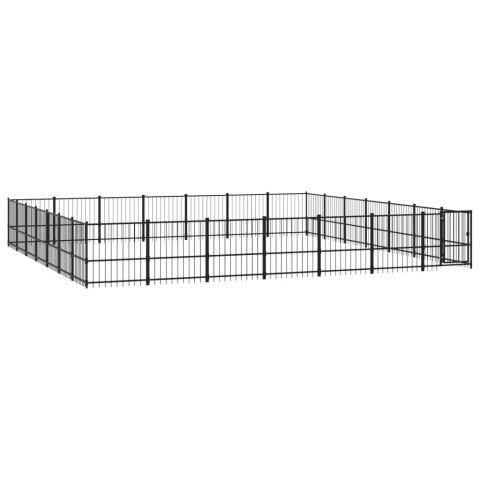 VidaXL Kojec dla psa na zewnątrz, stalowy, 46,1 m² VidaXL Kojec dla psa na zewnątrz, stalowy, 46,1 m²