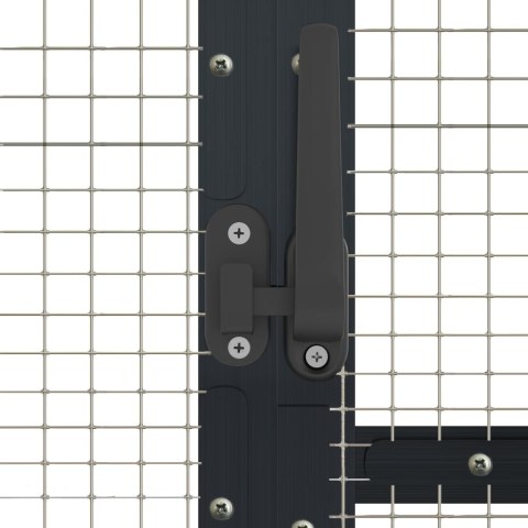 VidaXL Woliera, antracytowa, 1,79x10x1,85 m, aluminium VidaXL Woliera, antracytowa, 1,79x10x1,85 m, aluminium