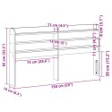 VidaXL Wezgłowie do łóżka, z półkami, 140 cm, lite drewno sosnowe