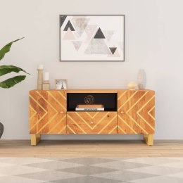 VidaXL Szafka pod TV, brązowo-czarna 105x33,5x46 cm, lite drewno mango