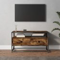 VidaXL Szafka pod TV, przydymiony dąb, 80x35x45 cm