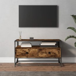 VidaXL Szafka pod TV, przydymiony dąb, 80x35x45 cm