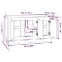 VidaXL Szafka, czarna, 102x35x55 cm, materiał drewnopochodny