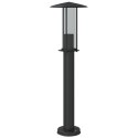 VidaXL Lampy ogrodowe na słupku, 3 szt., czarne, 60 cm, stal