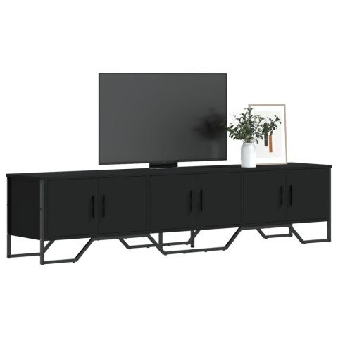 VidaXL Szafka pod TV, czarna, 180x34x41 cm, materiał drewnopochodny