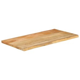 VidaXL Blat stołu, 120x60x2,5 cm, naturalna krawędź, lite drewno mango