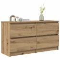 VidaXL Szafka RTV Artisan Oak 100x35x54 cm Drewno klejone