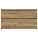 VidaXL Szafka RTV Artisan Oak 100x35x54 cm Drewno klejone