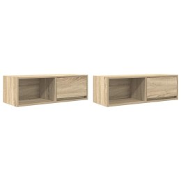 VidaXL Szafki RTV 2 szt. Dąb Sonoma 80x31x25,5 cm Drewno klejone