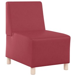 VidaXL Sofa Fotel Wino Czerwone 55 cm Skóra ekologiczna