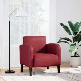 VidaXL Sofa Fotel z Podłokietnikami Wino Czerwone 54 cm