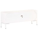 VidaXL Szafka pod TV, biała, 115x30x46 cm, lite drewno mango