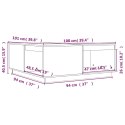 VidaXL Stolik kawowy, miodowy brąz 100x101x40,5 cm lite drewno sosnowe