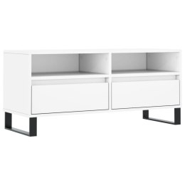 VidaXL Szafka pod TV, biała, 100x34,5x44,5 cm, materiał drewnopochodny