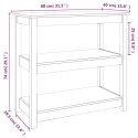 VidaXL Stolik konsolowy, szary, 80x40x74 cm, lite drewno sosnowe