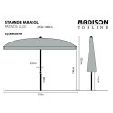 Madison Parasol ogrodowy Patmos Luxe, prostokątny, 210x140 cm, taupe