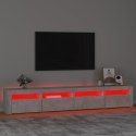 VidaXL Szafka pod TV z oświetleniem LED, szarość betonu, 240x35x40 cm