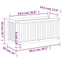 VidaXL Donica ogrodowa z wyściółką, 99,5x38x50cm, lite drewno akacjowe