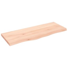 VidaXL Półka, 100x40x(2-4) cm, surowe lite drewno dębowe