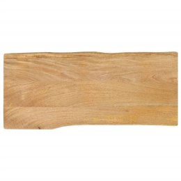 VidaXL Blat stołu, 100x40x3,8 cm, naturalna krawędź, lite drewno mango