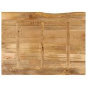 VidaXL Blat stołu, 100x80x2,5 cm, naturalna krawędź, lite drewno mango