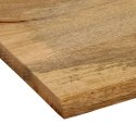 VidaXL Blat stołu, 100x80x2,5 cm, naturalna krawędź, lite drewno mango