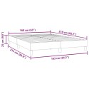 VidaXL Łóżko typu Box Spring bez materaca Ciemnozielone 160x210 cm