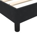 VidaXL Łóżko Box Spring bez materaca Czarne 160x220 cm Aksamit