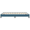 VidaXL Łóżko typu Box Spring bez materaca Ciemnoniebieskie 140x210 cm