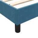 VidaXL Łóżko typu Box Spring bez materaca Ciemnoniebieskie 140x210 cm