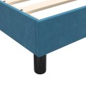 VidaXL Łóżko typu Box Spring bez materaca Ciemnoniebieskie 160x220 cm